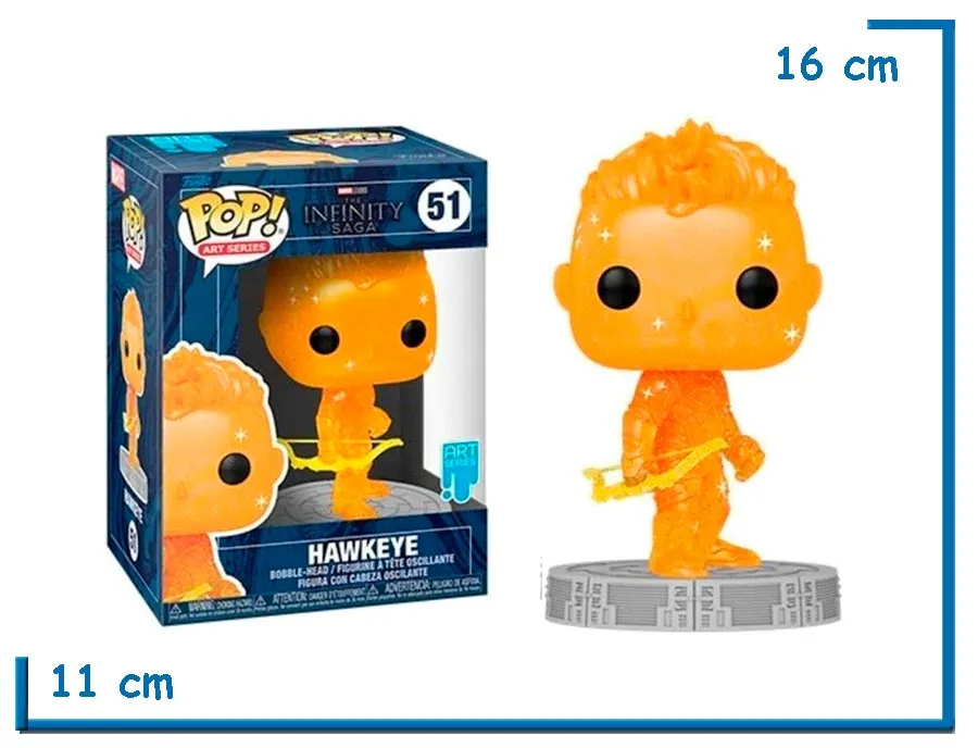 FUNKO POP HAWKEYE (ORANGE) ART SERIES MARVEL THE INFINITY SAGA