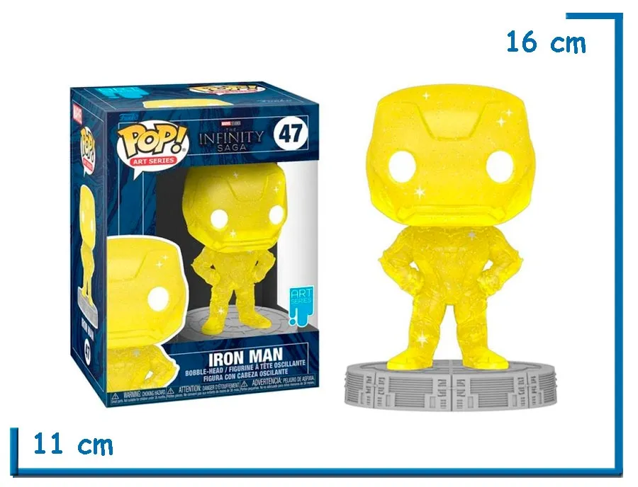 FUNKO POP IRON MAN (YELLOW) ART SERIES MARVEL THE INFINITY SAGA