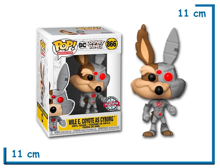 FUNKO POP WILE E. COYOTE AS CYBORG LT DC