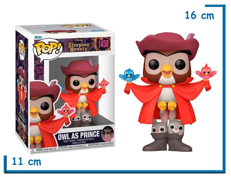 FUNKO POP OWL AS PRINCE DISNEY SLEEPING BEAUTY