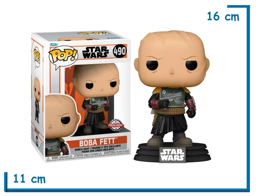 FUNKO POP BOBA FETT (WITHOUT HELMET) SW XGE