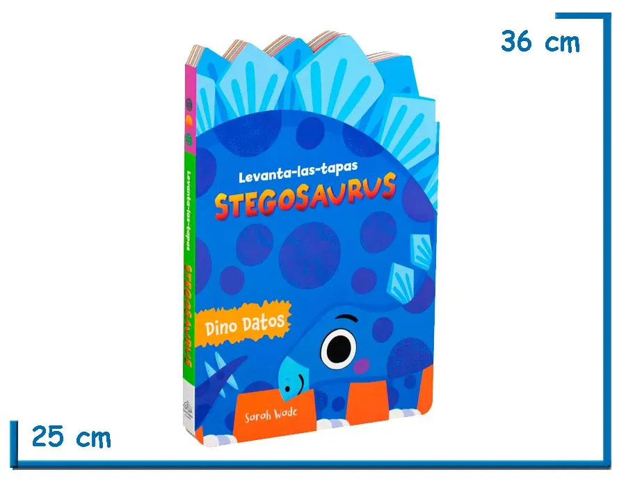 L.DINO DATOS STEGOSAURUS LEVANTA-LAS-TAPAS TAPA DURA