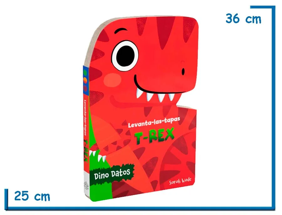 L.DINO DATOS T-REX LEVANTA-LAS-TAPAS TAPA DURA