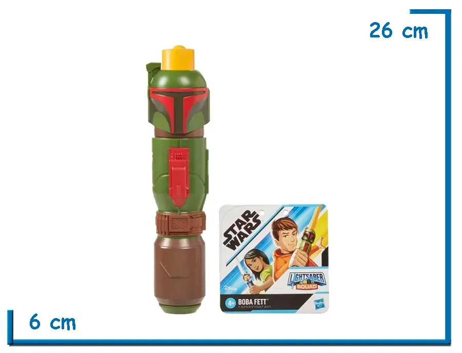 STAR WARS BOBA FETT LIGHTSABER SQUAD RETRACTIL