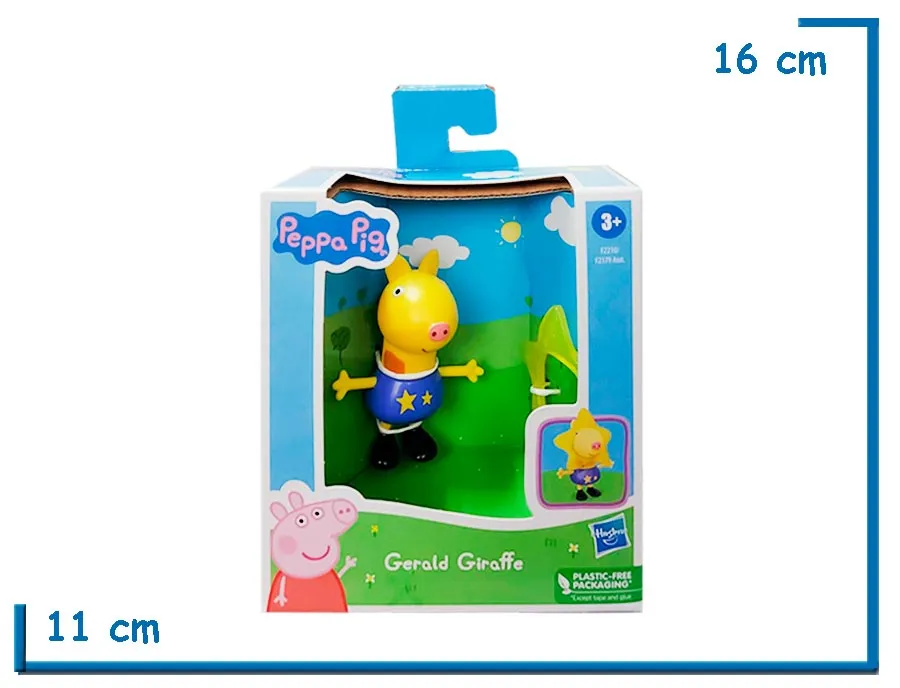 PEPPA PIG FRIENDS GERALD GIRAFFE FIGURA CON ACCESORIO