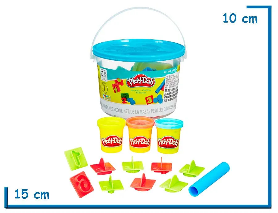 PLAY DOH BALDE NUMEROS CELESTE 168G