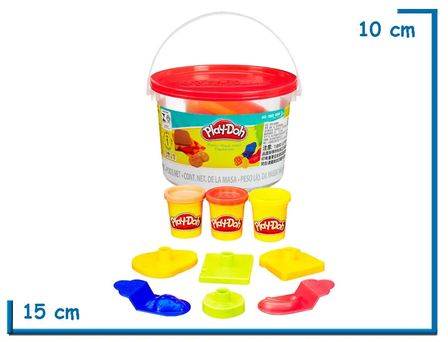 PLAY DOH BALDE PICNIC ROJO 168G