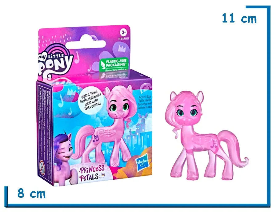 MY LITTLE PONY PRINCESS PETALS FIGURA CRISTALINA 6CM