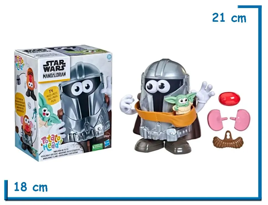 POTATO HEAD STAR WARS MANDALORIAN SR CARA DE PAPA EN CAJA