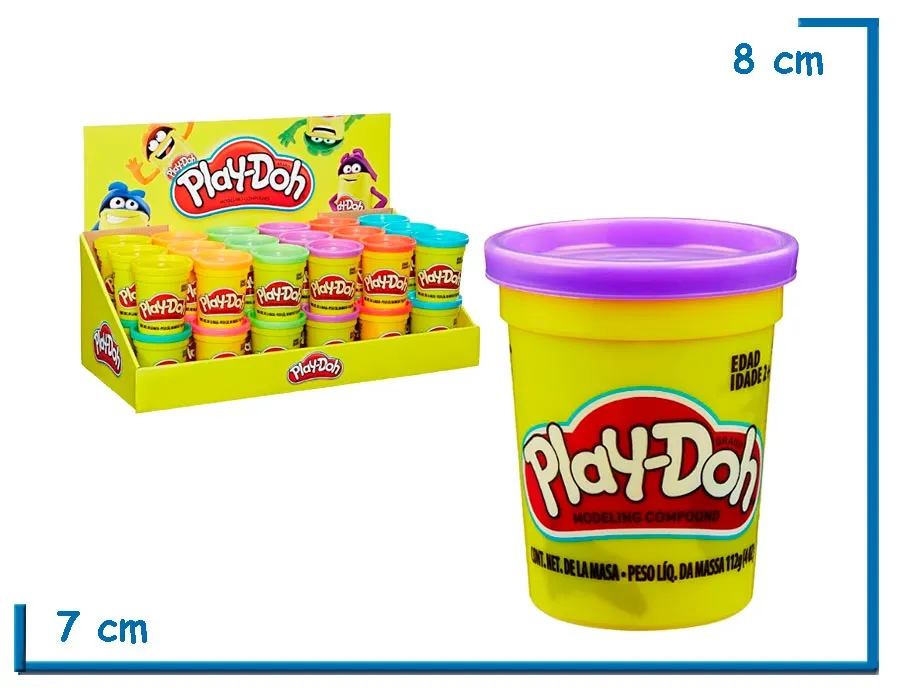 PLAY-DOH VIOLETA POTE DE MASA 112GR