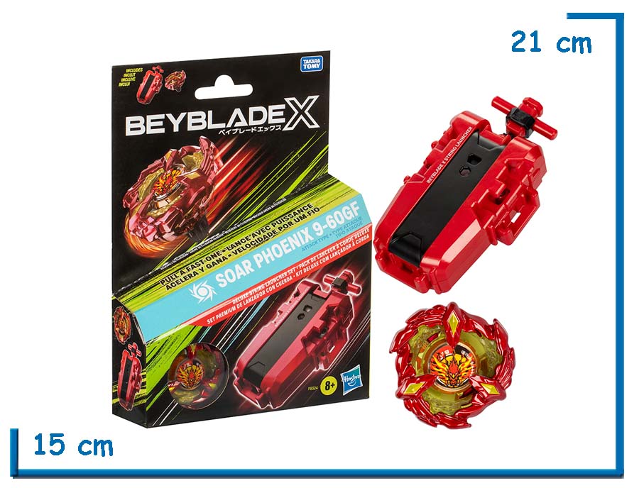 BEYBLADE X SOAR PHOENIX 9-60GF DELUXE CON LANZADOR