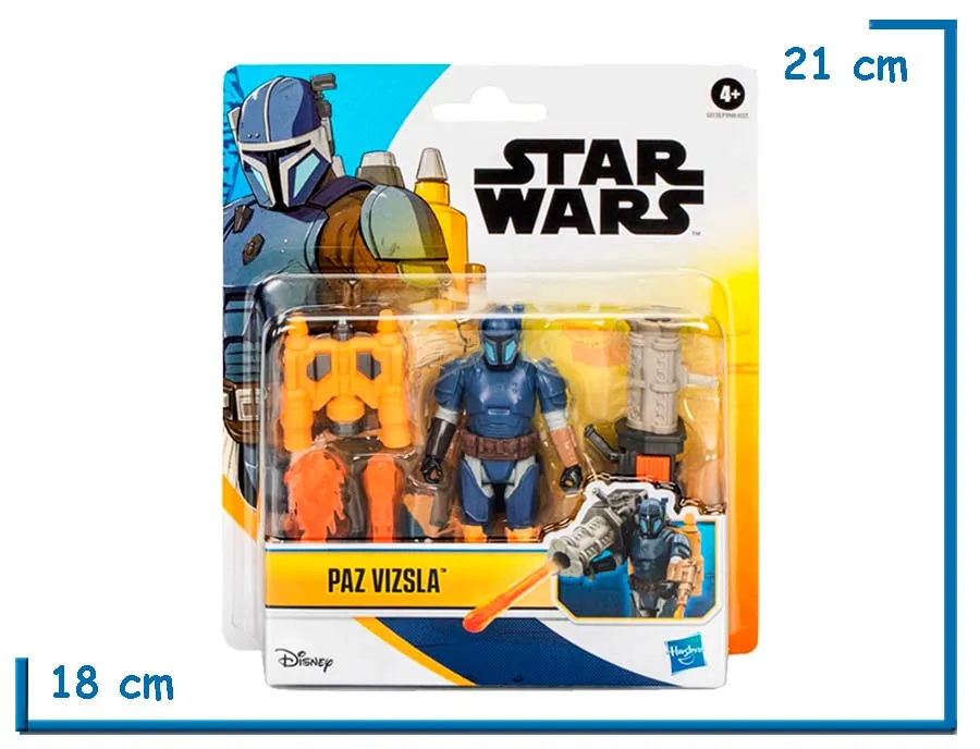 STAR WARS PAZ VIZSLA FIGURA 10CM DELUXE CON ACCESORIOS