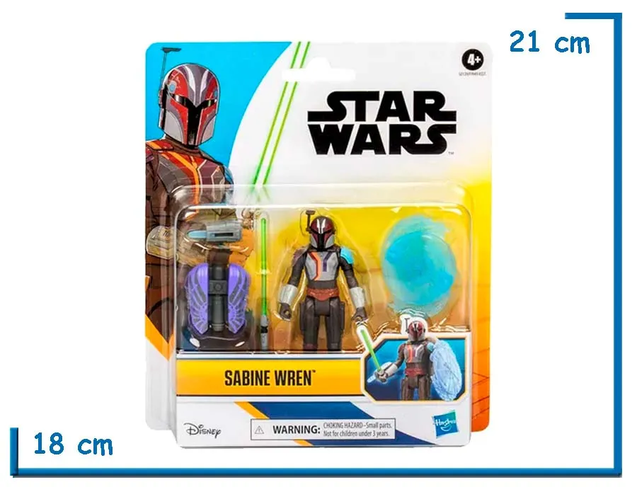 STAR WARS SABINE WREN FIGURA 10CM DELUXE CON ACCESORIOS