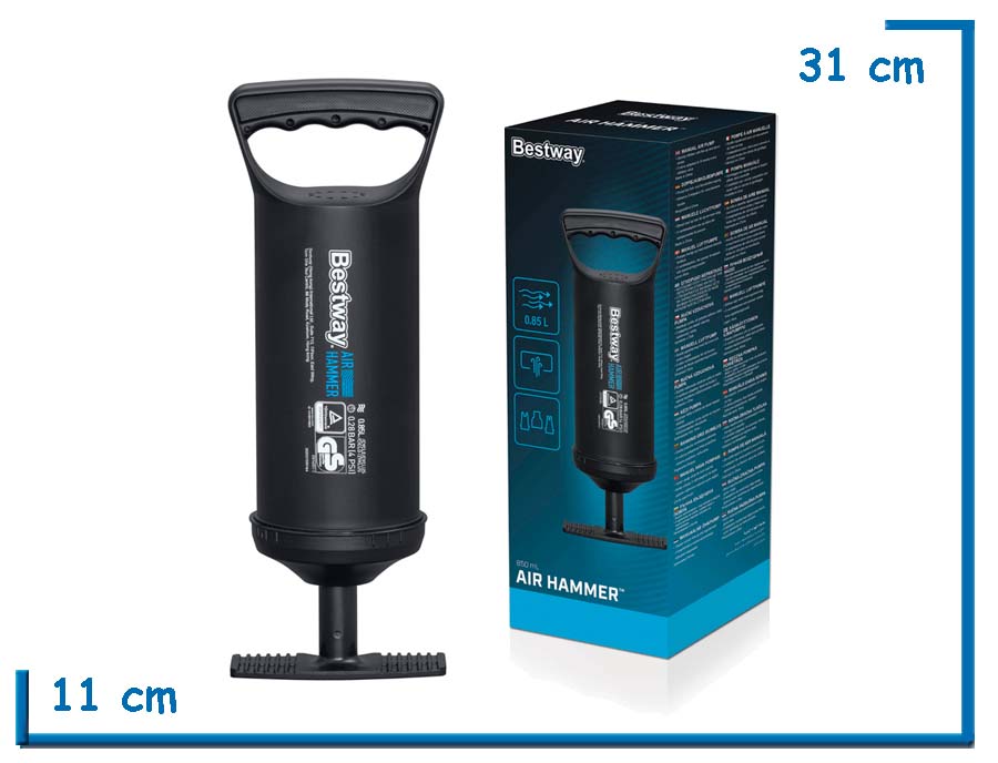 BESTWAY AIR HAMMER INFLADOR MANUAL 30CM