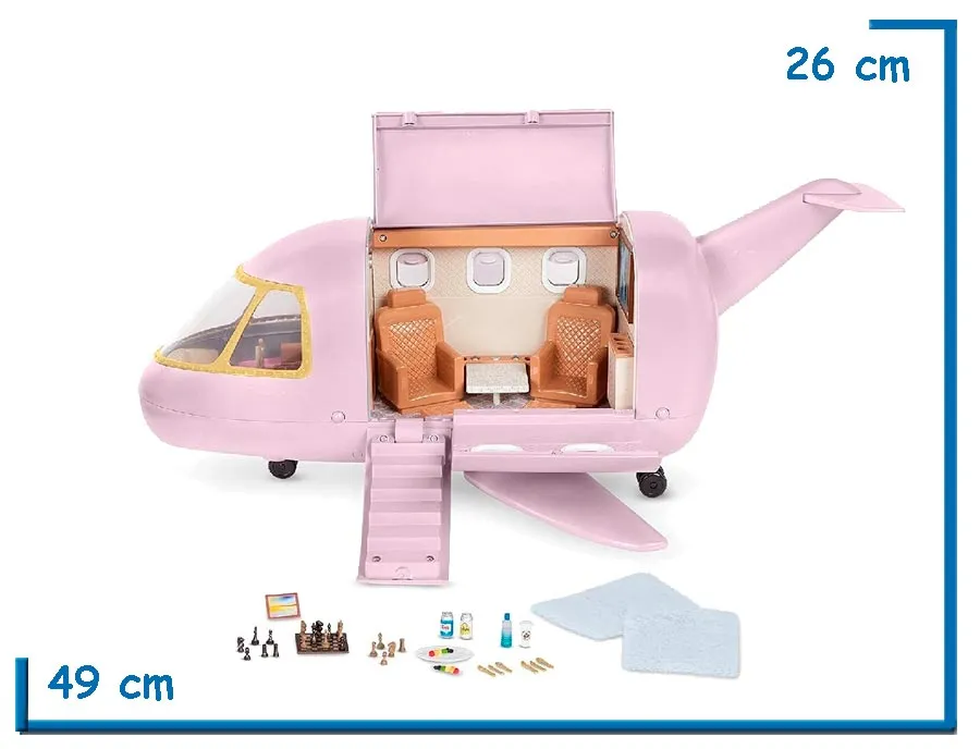 LORI LUXURY JET AVION CON ACCESORIOS
