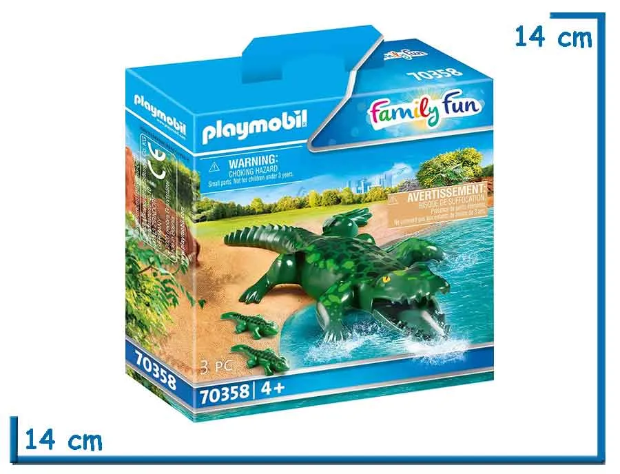 PLAYMOBIL FAMILY FUN COCODRILO CON BEBES
