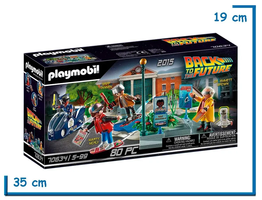 PLAYMOBIL BTTF PERSECUCION EN MONOPATIN