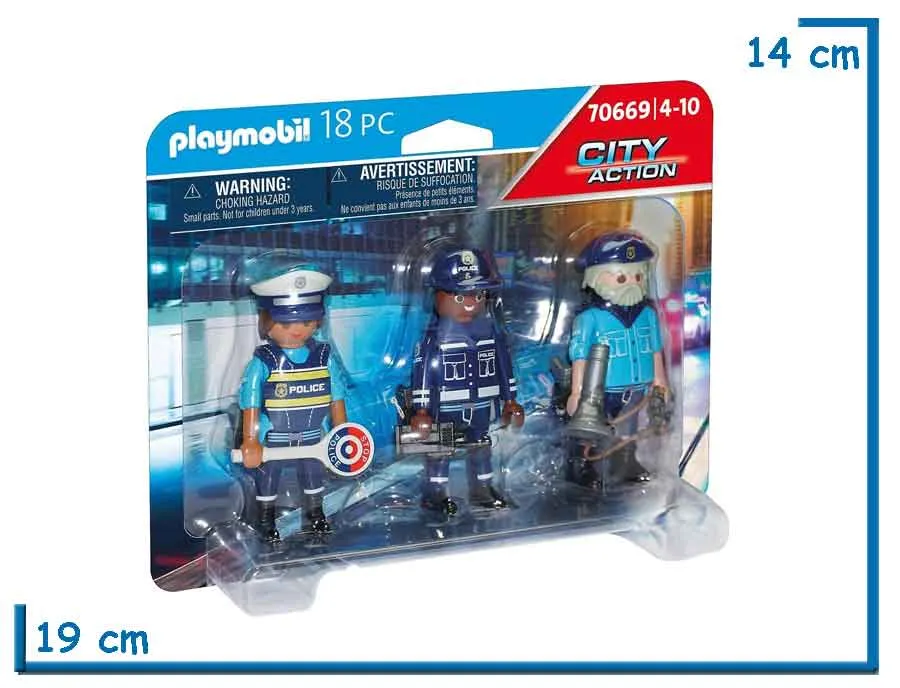 PLAYMOBIL SET FIGURAS POLICIA
