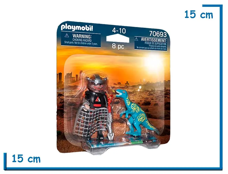 PLAYMOBIL DUO PACK VELOCIRAPTOR Y SAQUEADOR