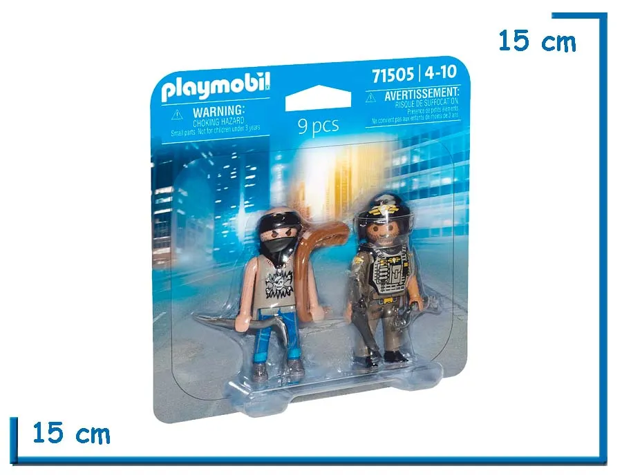 PLAYMOBIL DUO PACK POLICIA Y LADRON