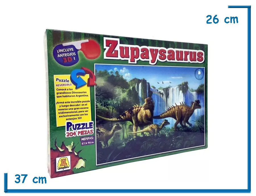PUZZLE 3D X 204 PIEZAS ZUPAYSAURUS