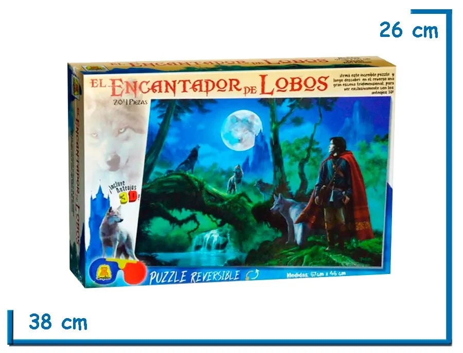 PUZZLE 3D X 204 PZS EL ENCANTADOR DE LOBOS