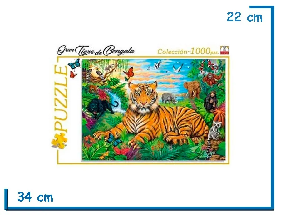 PUZZLE X1000 PIEZAS GRAN TIGRE DE BENGALA
