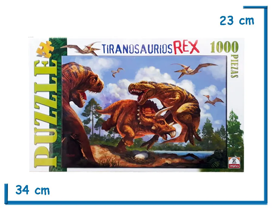 PUZZLE X1000 PIEZAS TIRANOSAURIOS REX