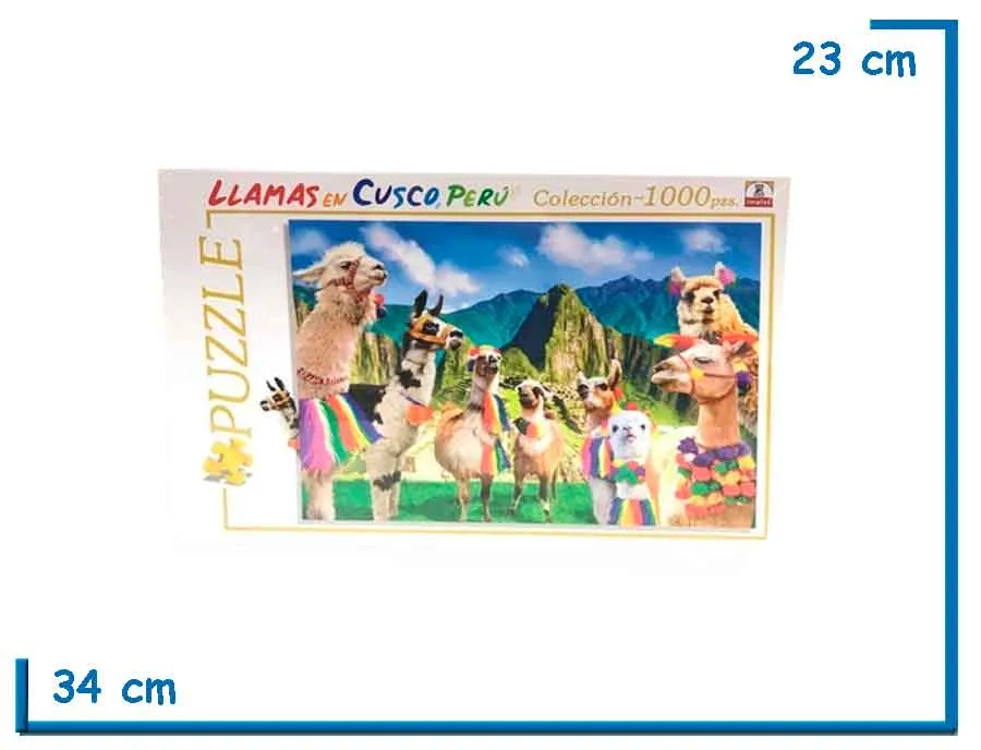 PUZZLE X1000 PIEZAS LLAMAS EN EL CUSCO