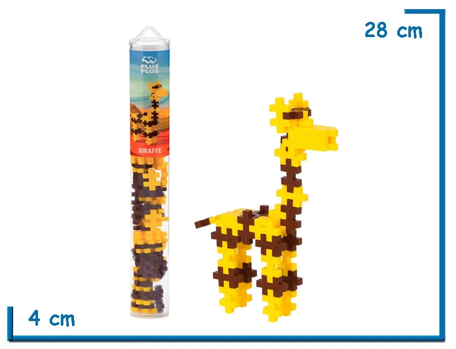 2X1 PLUS-PLUS GIRAFFE ROMPECABEZAS 3D 100PZS