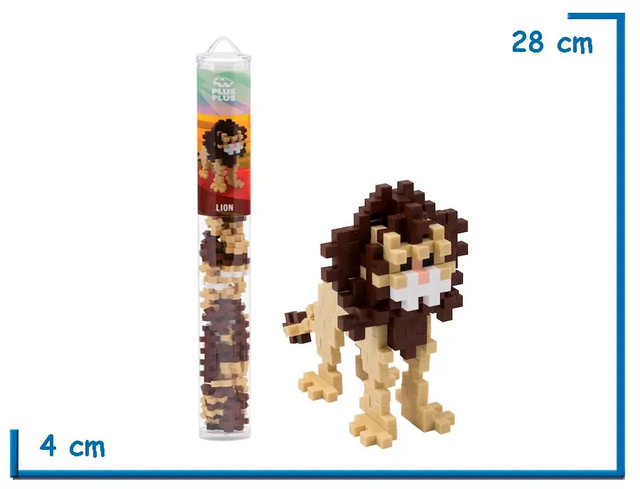2X1 PLUS-PLUS LION ROMPECABEZAS 3D 100PZS