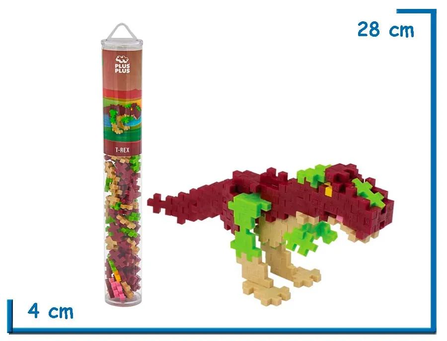 2X1 PLUS-PLUS T-REX ROMPECABEZAS 3D 100PZS