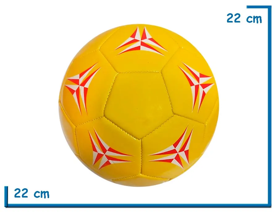 PELOTA DE CUERO Nø5 AMARILLA REFORZADA