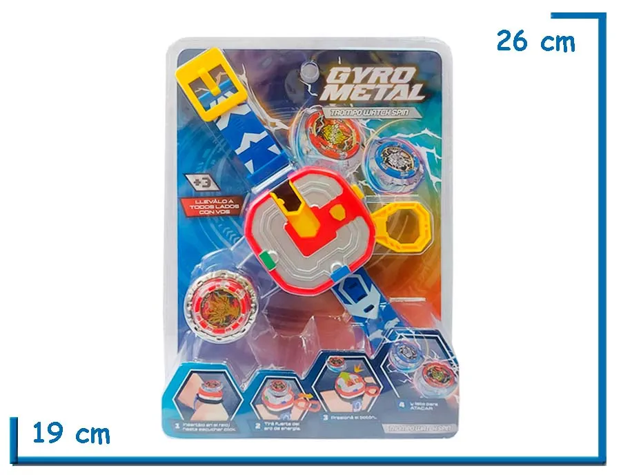 GYRO METAL TROMPO WATCH SPIN ROJO
