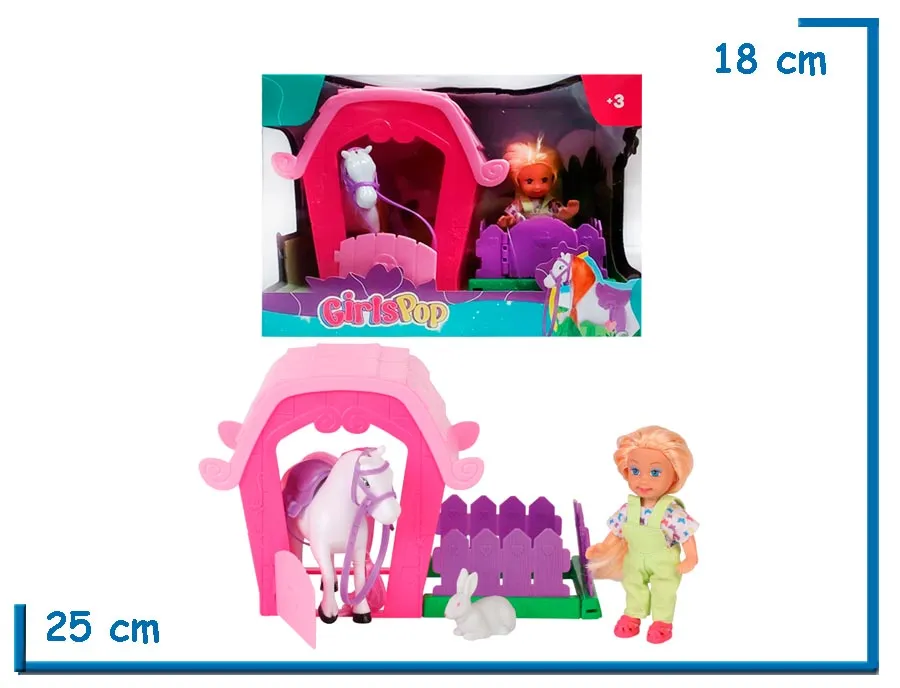 GIRLS POP ABBY DIA EN EL ESTABLO