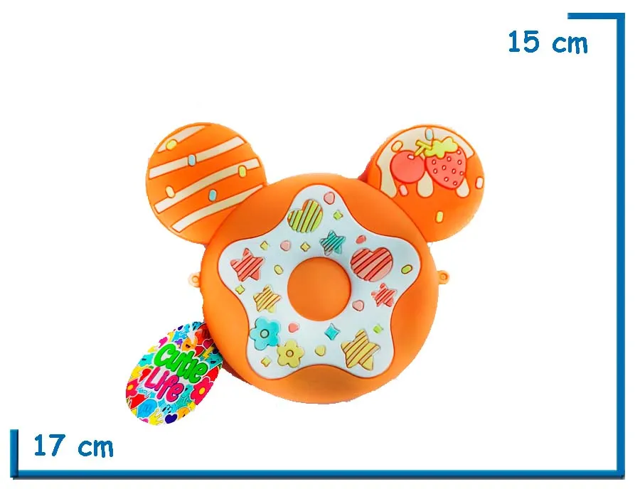 CUTIE LIFE BOLSO POP IT DONA CON OREJAS NARANJA