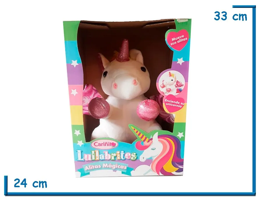 LULLABRITES UNICORNIO CON ALAS LUZ Y SONIDO