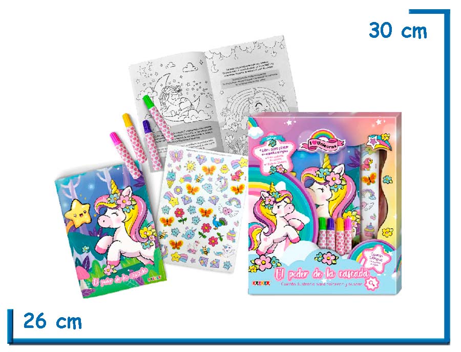 I LOVE UNICORNS EL PODER DE LA CASCADA CUENTO PARA PINTAR