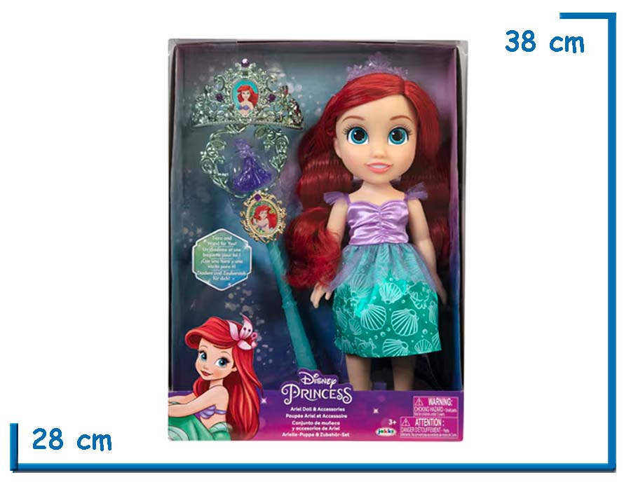 JAKKS DISNEY PRINCESS ARIEL DOLL & ACCESORIES