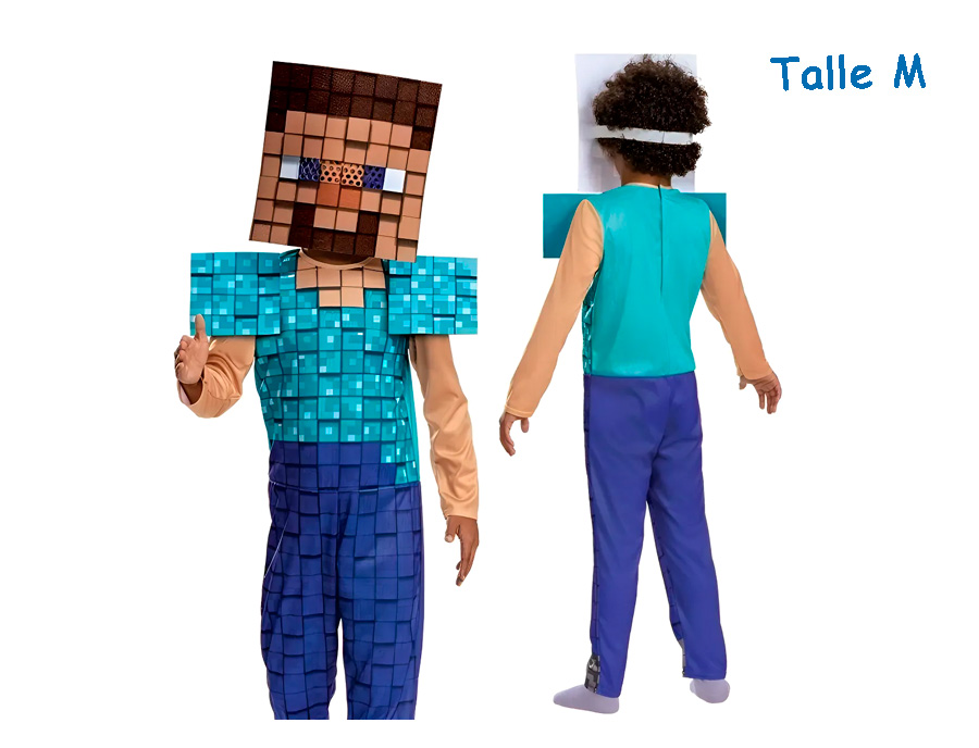 DISFRAZ TALLE M STEVE MINECRAFT