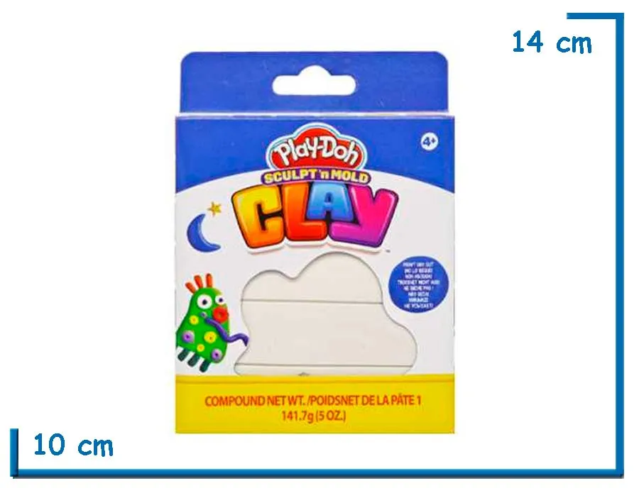 PLAY-DOH SCULPT N MOLD CLAY BLANCA 140G