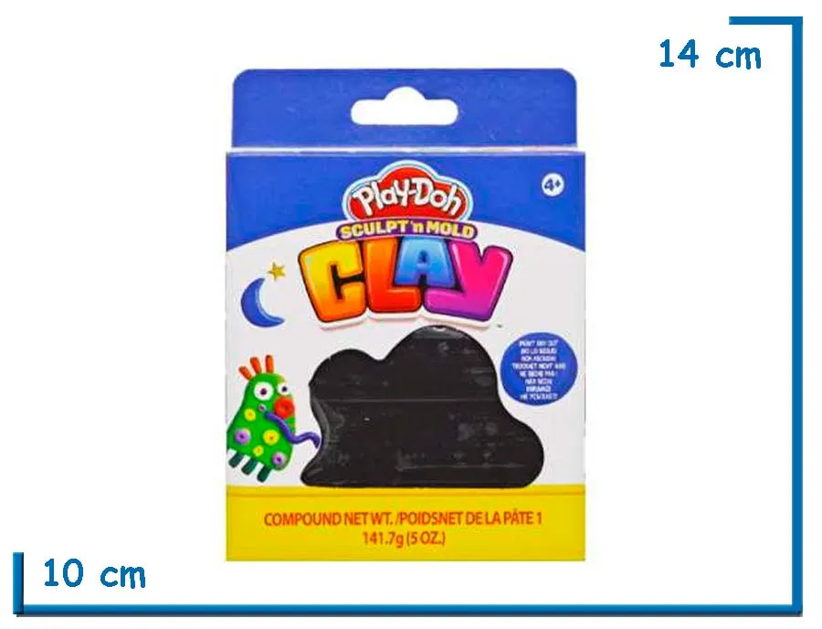 PLAY-DOH SCULPT N MOLD CLAY NEGRA 140G