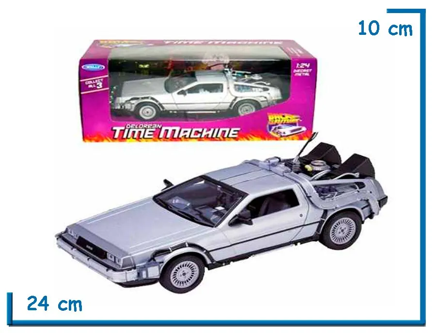 WELLY DELOREAN TIME MACHINE BACK TO THE FUTURE I 1.24