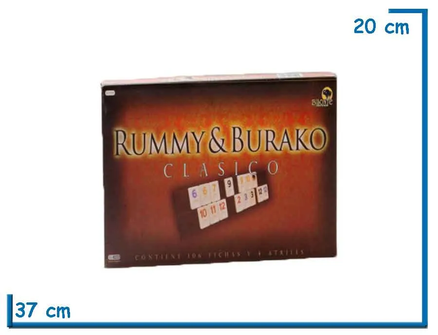 RUMMY BURAKO CLASICO CAJA CARTON