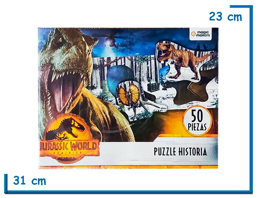 JURASSIC WORLD DOMINION PUZZLE HISTORIA 50 PZS