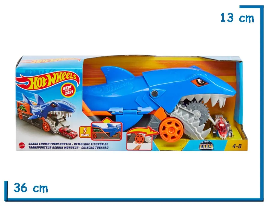 HOT WHEELS CITY REMOLQUE TIBURON