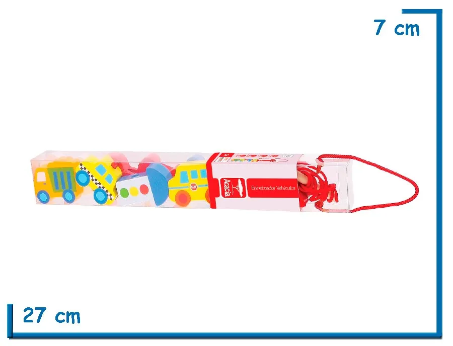 ACACIA ENHEBRADOR VEHICULOS DE MADERA