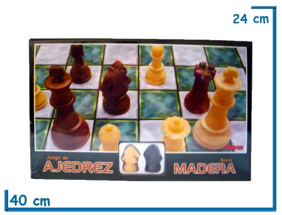 AJEDREZ SIMIL MADERA