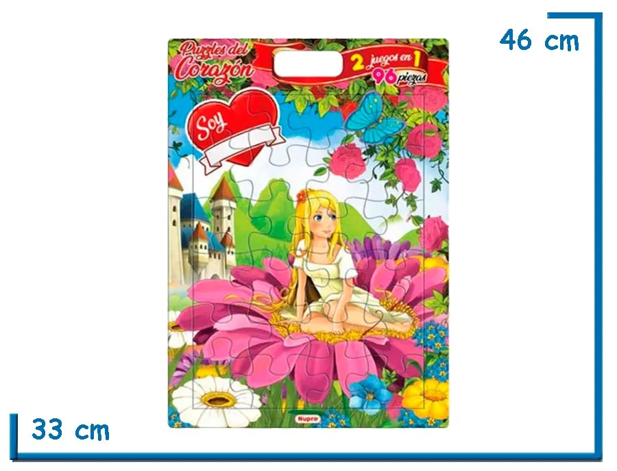 CUBI PUZZLE MANIJITA PULGARCITA 2 EN 1 96 PZS