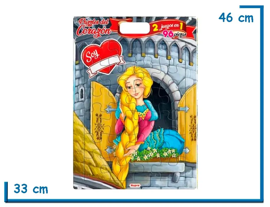 CUBI PUZZLE MANIJITA RAPUNZEL 2 EN 1 96 PZS